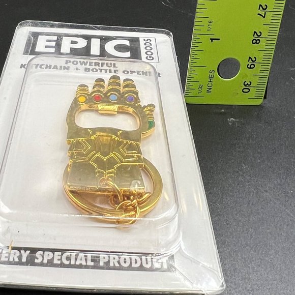 Avengers Thanos Iron Man Cap Thor Infinity Gauntlet Keychain Bottle Opener - Picture 7 of 7